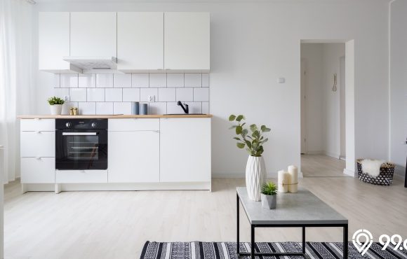 posisi dapur dan kamar mandi