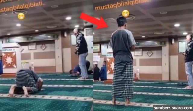 VIRAL dan Bikin Bingung, 3 Jamaah Masjid Ini Sholat Menghadap Kiblat Berbeda. Ternyata Alasannya…