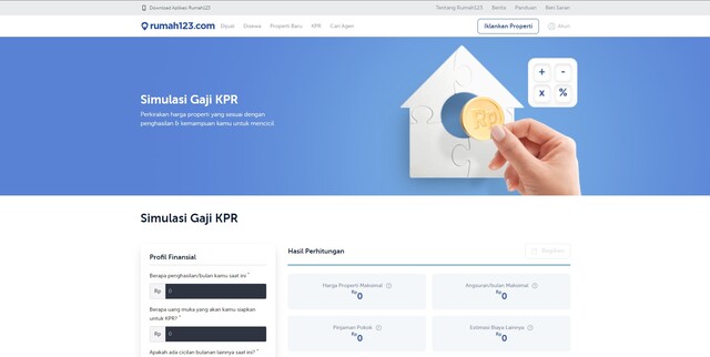 3 Langkah Mudah Menggunakan Fitur Simulasi Gaji KPR Rumah123. Aman dan Nyaman!