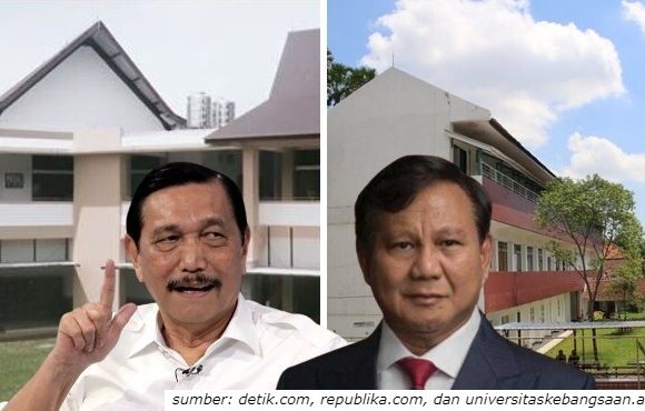 perbandingan kampus prabowo vs luhut