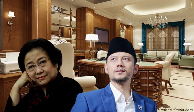 ruang kerja ahy dan megawati