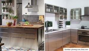 desain dapur stainless steel