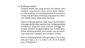 pengertian tembang gambuh