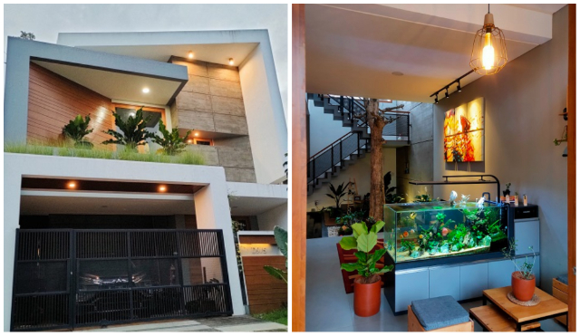 rumah minimalis industrial