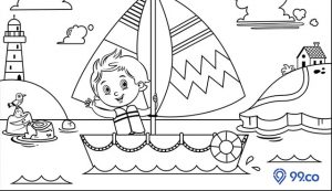 30 Gambar Mewarnai Anak yang Seru dan Menarik, Menarik Dicoba!