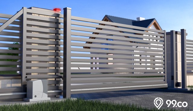 model pagar tembok rumah mewah