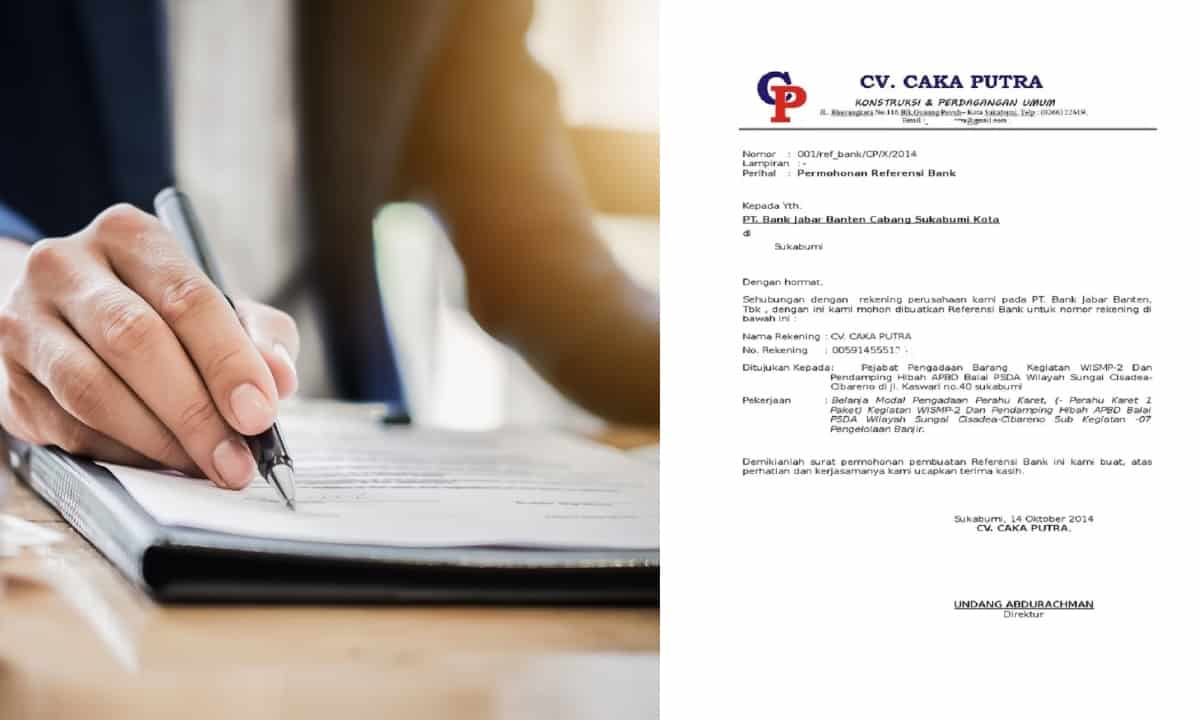 contoh surat permohonan referensi bank