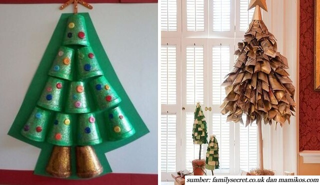 7 Ide Pohon Natal dari Barang Bekas yang Unik. Tidak Harus Mewah, kok!