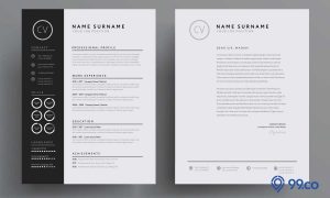 contoh cv word