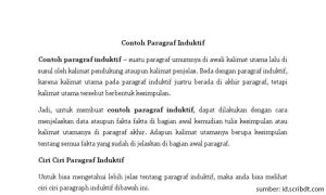 contoh paragraf induktif