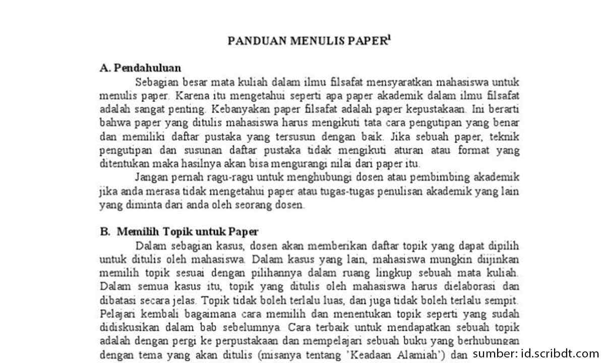 cara membuat paper