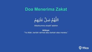 doa menerima zakat yang benar