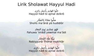 Lirik Sholawat Hayyul Hadi Lengkap dari Tulisan Arab, Latin, dan Artinya