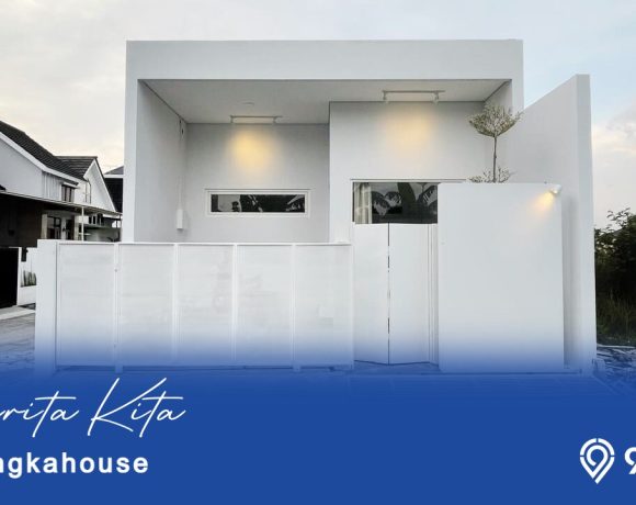 Kisah Membangun Angkahouse. Berbentuk Kubus dengan Tampilan Serba Putih!