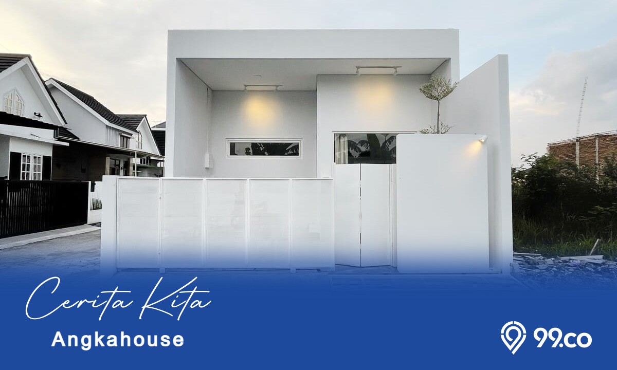 Kisah Membangun Angkahouse. Berbentuk Kubus dengan Tampilan Serba Putih!
