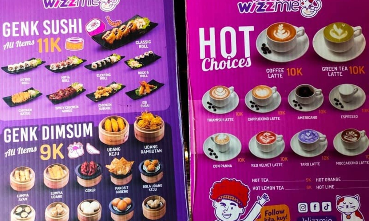 menu wizzmie bandung