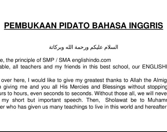 3 Contoh Pembukaan Pidato Bahasa Inggris dan Artinya. Dijamin Lengkap!