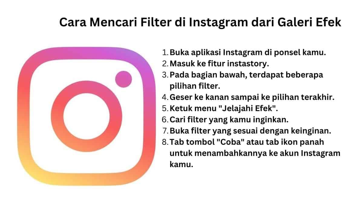 cara mencari filter di Instagram