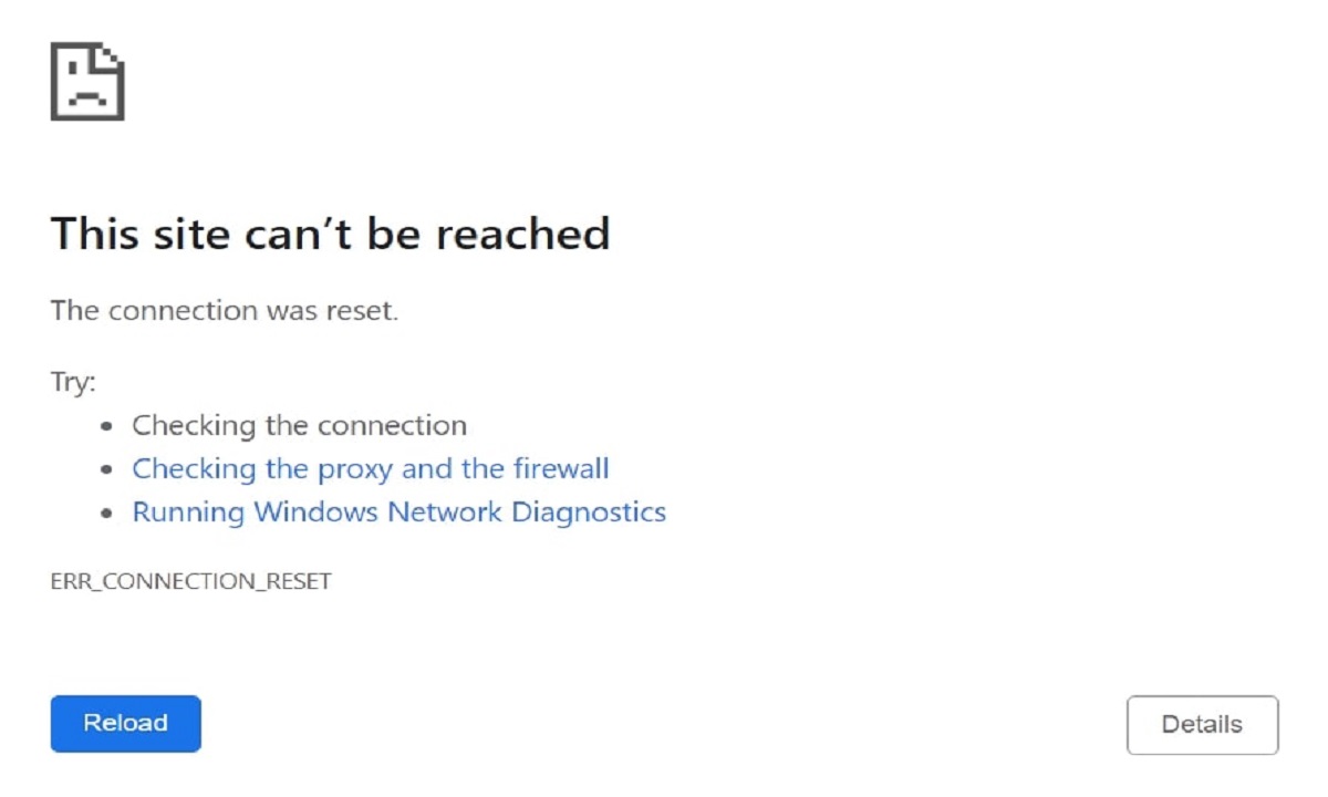 err_connection_reset