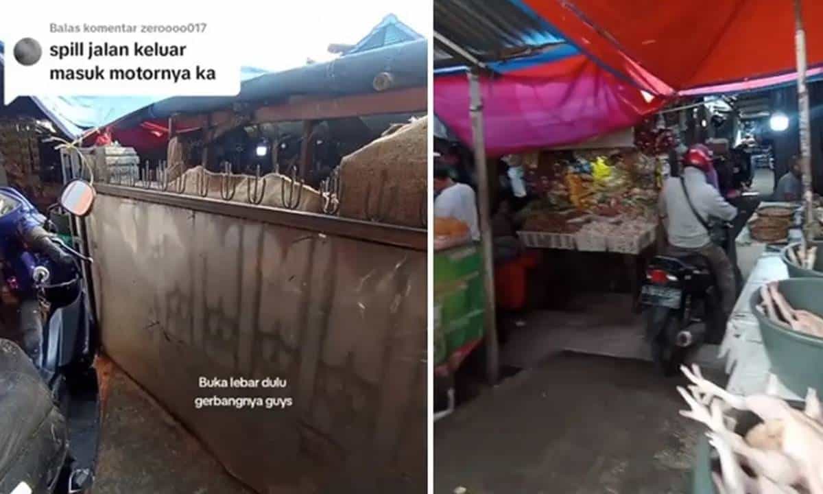 Viral Penampakan Rumah di Tengah Pasar yang Bikin Heran Warganet, Intip Potretnya!