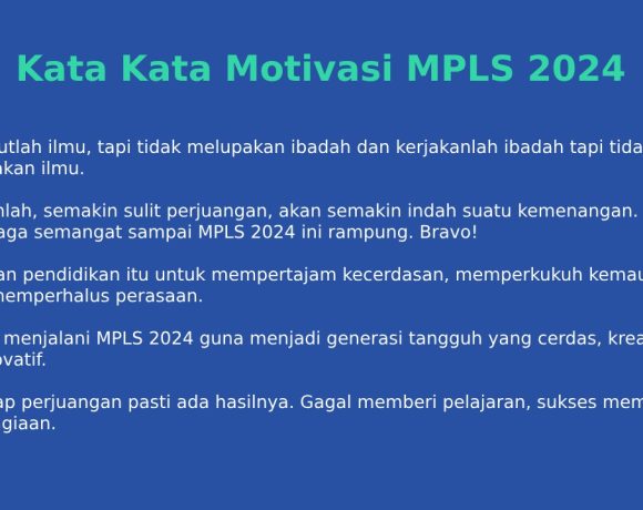 kata kata motivasi mpls 2024