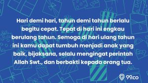 80 Ucapan Ulang Tahun Islami untuk Anak yang Bermakna Disertai Doa