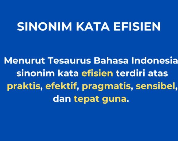 SINONIM KATA efisien