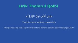 lirik thohirul qolbi