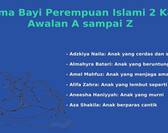 nama bayi perempuan islami 2 kata awalan a sampai z