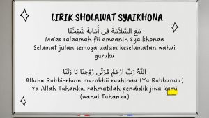 Lirik Sholawat Syaikhona