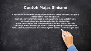 Contoh Majas Sinisme