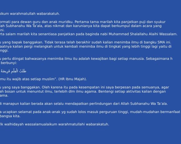 contoh pidato tentang menuntut ilmu beserta hadisnya