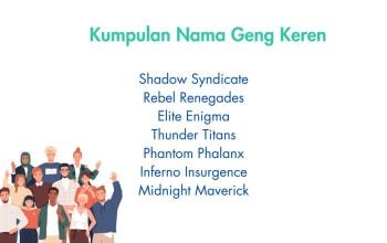 250 Ide Nama Geng Keren yang Unik, Aesthetic dan Anti Mainstream