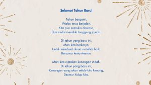 10 Contoh Puisi Tahun Baru 2025 yang Menyentuh Hati, Bagikan kepada Orang Terkasih!