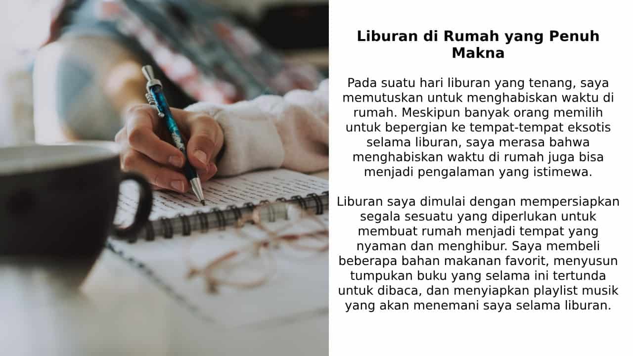 10 Contoh Cerita Liburan Sekolah di Rumah yang Singkat dan Menarik. Menggugah Hati!