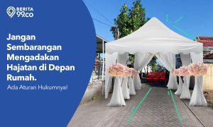 hajatan di depan rumah