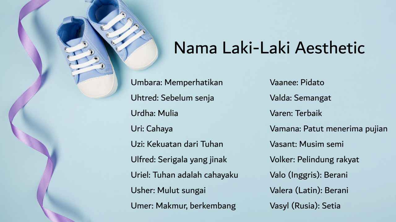 nama laki laki aesthetic