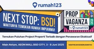 Berburu Hunian Impian? PropVaganza 2025 by Rumah123 Hadirkan Proyek Unggulan & Penawaran Spesial di AEON Mall BSD City Berburu Hunian Impian? PropVaganza 2025 by Rumah123 Hadirkan Proyek Unggulan & Penawaran Spesial di AEON Mall BSD City
